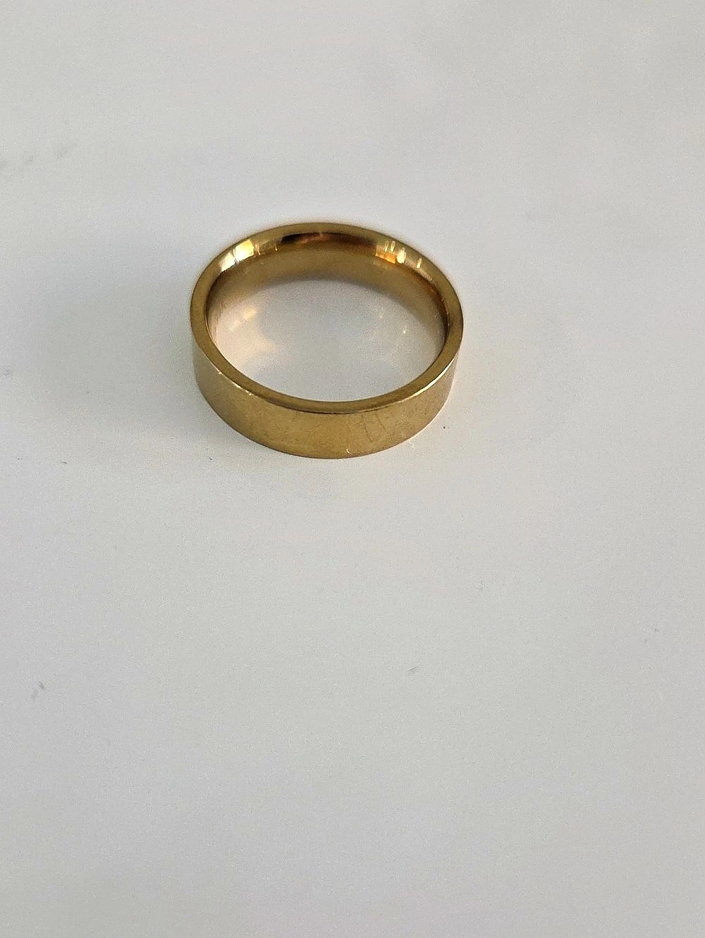 Gold-Tone Band Ring Size 6